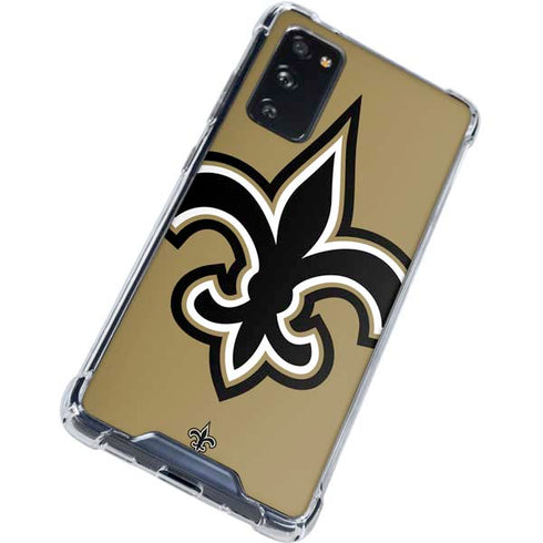 NFL New Orleans Saints Large Logo Galaxy S20 FE Clear Case